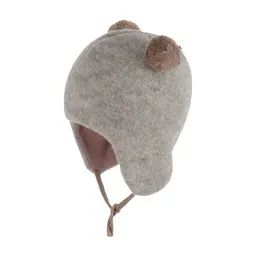 Pure Pure Pure-Pure Wollfleece Baby-Mütze in süßem Bärchen-Design für Ihr Baby von 6-12 Monate – Produktbild 1 von 1