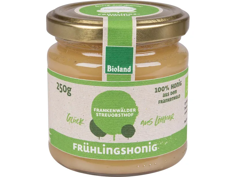 FRANKENWÄLDER STREUOBSTHOF FRANKENWÄLDER STREUOBSTHOF Bio-Frühlingshonig, 250 g – Produktbild 1 von 1