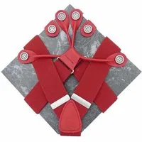 klYmp klYmp Hosenträger 'classic' uni, Rot, – Produktbild 1 von 1
