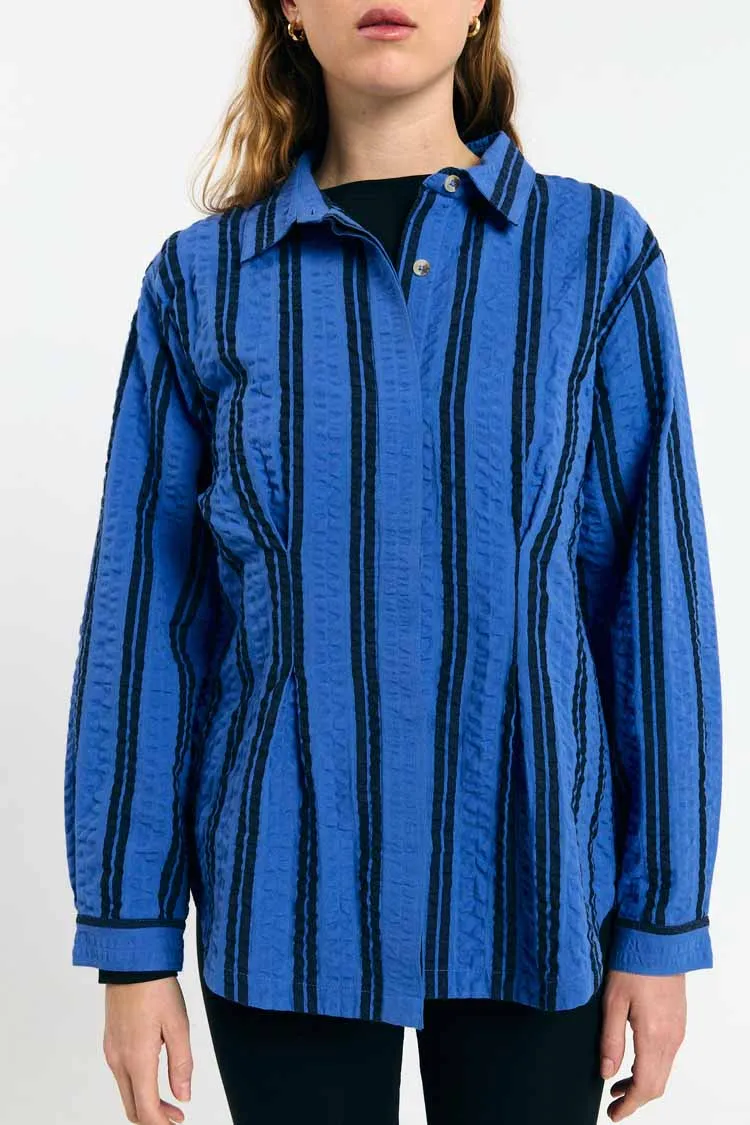 SUITE13LAB SUITE13LAB Damen vegan Shirt Tui Stripes, Blau, – Produktbild 1 von 1