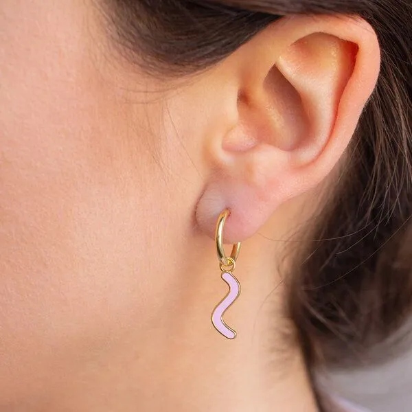 Paeoni Colors Paeoni Colors Curvy-Creolen aus 18k Gold Vermeil, 925 Sterling Silber – Produktbild 2 von 3