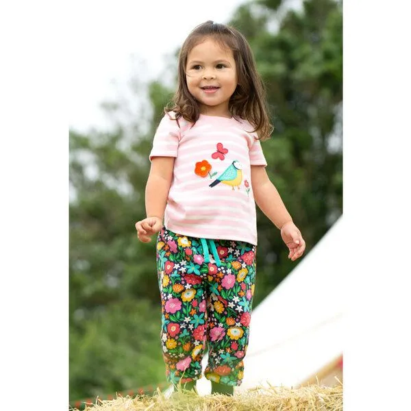Frugi Frugi T-Shirt Blaumeise rosa-weiss Easy On Tee – Produktbild 2 von 3