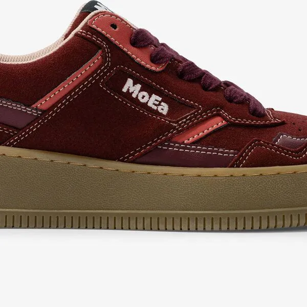 MoEa MoEa Sneakers GEN1 - Grapes Suede Wine, Red, – Produktbild 4 von 4