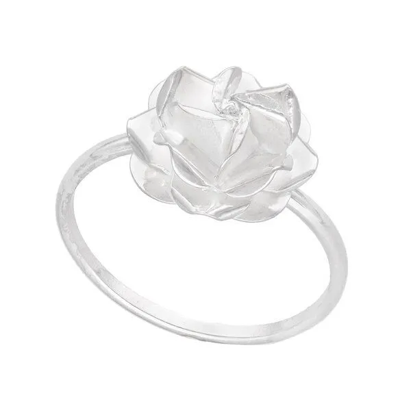 pakilia pakilia Silber Ring Rosenblüte Fair-Trade und handmade, Silver, – Produktbild 4 von 8