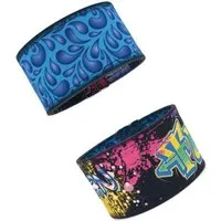 Seegarn Seegarn Wende-Armband 4cm, Paisley gr (blau) / graffiti (bunt), – Produktbild 1 von 1