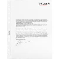 Falken FALKEN Prospekthüllen genarbt, DIN A4, 60µ, 100 Stk. – Produktbild 1 von 1
