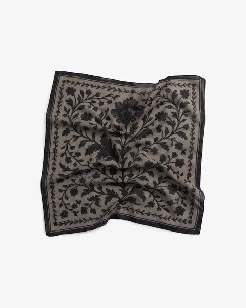 Rotholz Rotholz Tuch Flowery Bandana, Braun (floral beige), – Produktbild 3 von 3