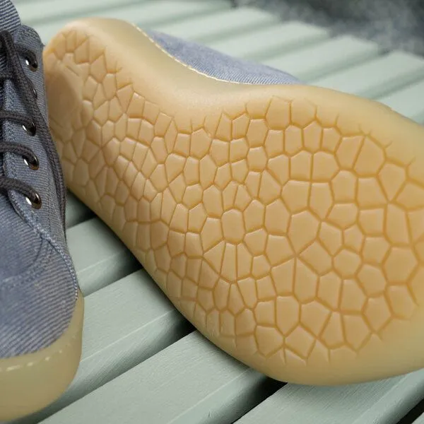 nahtur-design nahtur-design Barfußschuhe aus Bioleinen mit Kautschuksohle unisex, Hellblau, – Produktbild 7 von 8