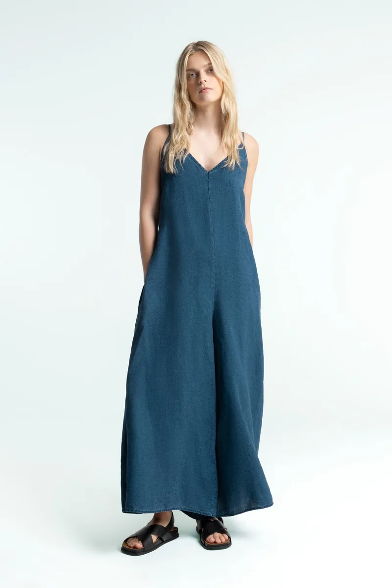 Kings Of Indigo Kings of Indigo Damen vegan Jumpsuit Mikasa Indigo, Extra dunkelblau, – Produktbild 1 von 2