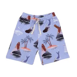 Walkiddy Kinder Shorts GOTS zertifiziert – Lila mit Motiv, Bund mit Kordel, weich & bequem | von Walkiddy – Produktbild 1 von 1