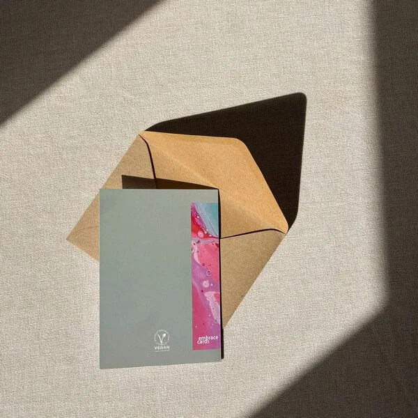 embrace cards embrace cards Set aus 5 empathischen Grußkarten inkl. Kuverts – Produktbild 2 von 4