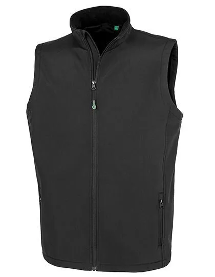 Result Genuine Recycled Result Genuine Recycled Herren Men Bodywarmer Weste Atmungsaktiv Wasserabweisend recycelt, Schwarz, – Produktbild 2 von 4