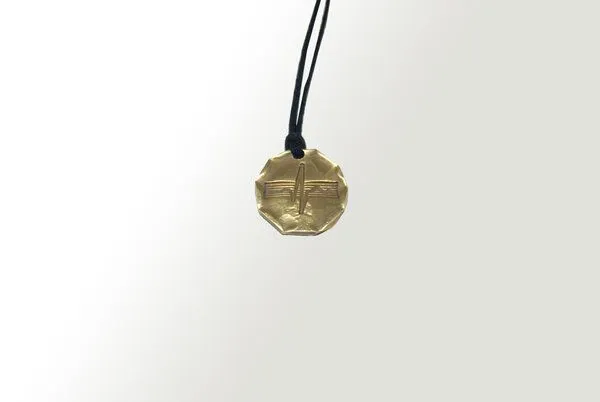 Curió Dobrão Curió Dobrão Curió Messing Halsband Ø25 verschiedene Designs (Necklace), Schwarz, – Produktbild 4 von 7