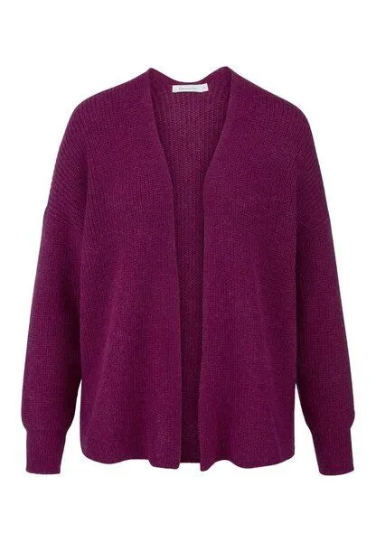 hessnatur hessnatur Strick Jacke Oversize aus reinem Alpaka, Helles fuchsia, – Produktbild 3 von 4