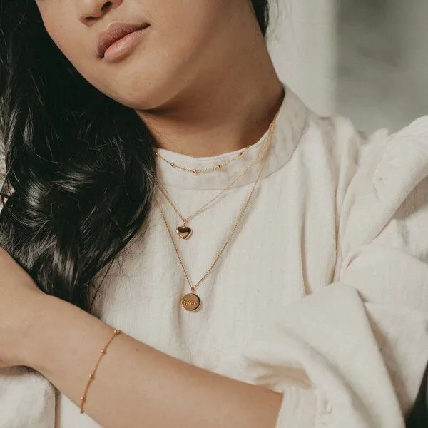 MOANINA MOANINA Kette Choker Bella - 925 Silber/18k Gold Vermeil, Rose, – Produktbild 2 von 4