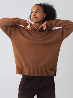 Honest Basics Honest Basics Damen Mock-Pullover aus Bio-Baumwolle – Produktbild 1 von 1