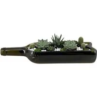 Upglassic Upglassic Upcycling-Planter | Weinflasche | Pflanzgefäß für Sukkulenten – Produktbild 1 von 1