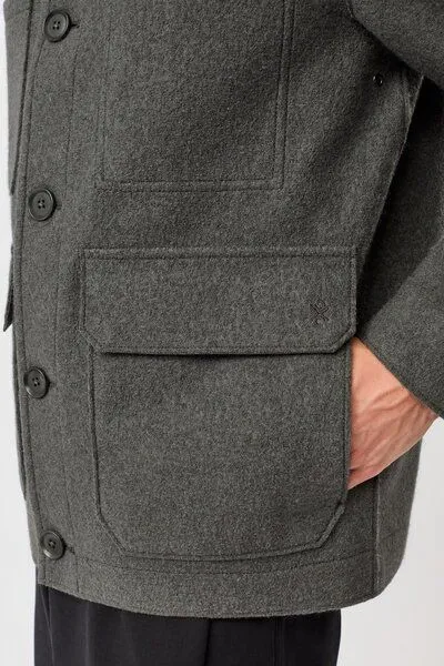 LangerChen LangerChen Field Jacket aus Techno Felt, Platinum (grün), – Produktbild 3 von 4