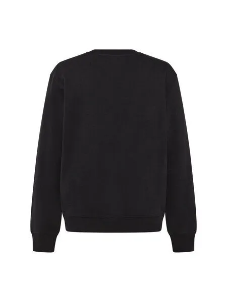 KnowledgeCotton Apparel KnowledgeCotton Apparel Sweatshirt Relaxed crew neck, Black jet, – Produktbild 2 von 3