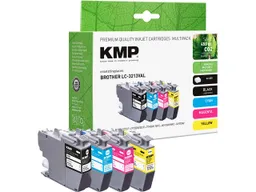 KMP KMP Tintenpatrone ersetzt Brother LC-3213BK/C/M/Y schwarz, cyan, magenta, gelb 4er-Set – Produktbild 1 von 1