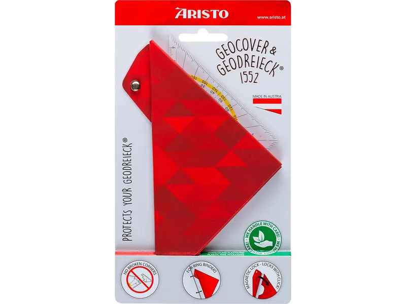 Aristo Pharma ARISTO Geocover rot, inkl. Geodreieck® 16 cm, Motiv Basic – Produktbild 1 von 1