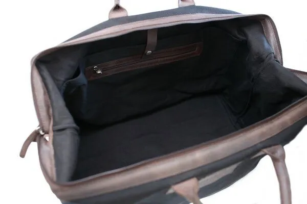 manbefair manbefair Reisetasche Catania Canvas, Schwarz, – Produktbild 4 von 4