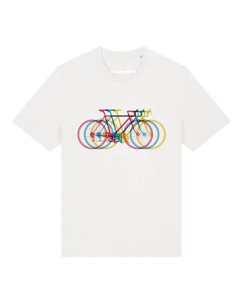 watapparel watapparel T-Shirt Unisex Fahrräder, Off white, – Produktbild 1 von 2