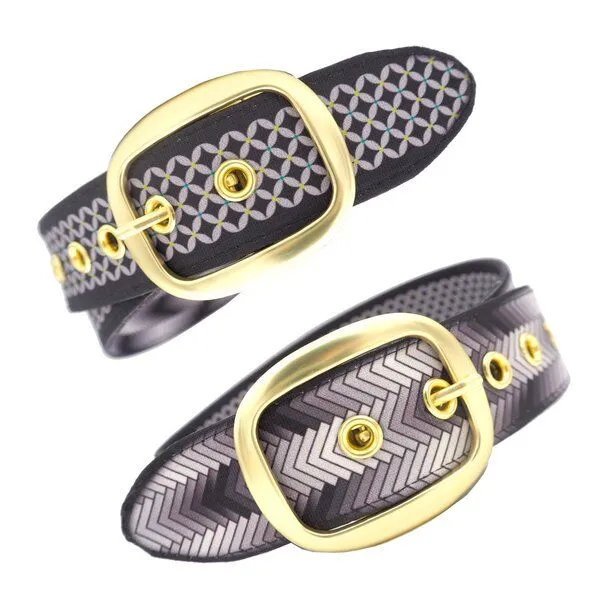 Seegarn Seegarn - Gürtel / Wendegürtel SeeNacht 4cm, Gold, – Produktbild 1 von 5