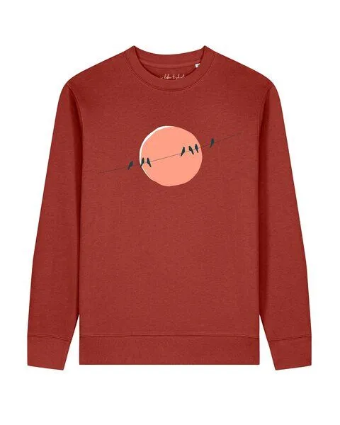 watapparel watapparel Sweatshirt Unisex Countryside 01, Earthy red, – Produktbild 1 von 2