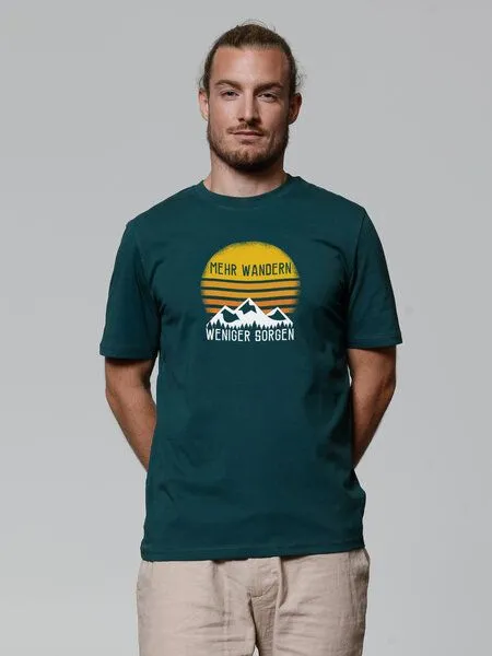 watapparel watapparel T-Shirt Unisex Mehr Wandern, Glazed green, – Produktbild 2 von 4