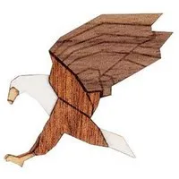 BeWooden BeWooden Brosche aus Holz - Adler Brosche | Mode Schmuck | Unisex – Produktbild 1 von 1