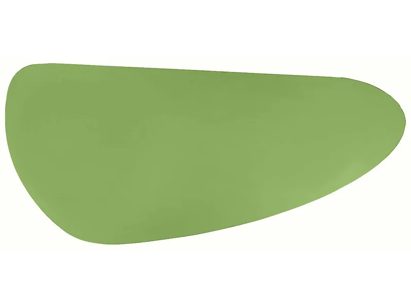 Memo Memo Schreibtischunterlage aus Recyclingleder Tropfenform, Grün, – Produktbild 1 von 1