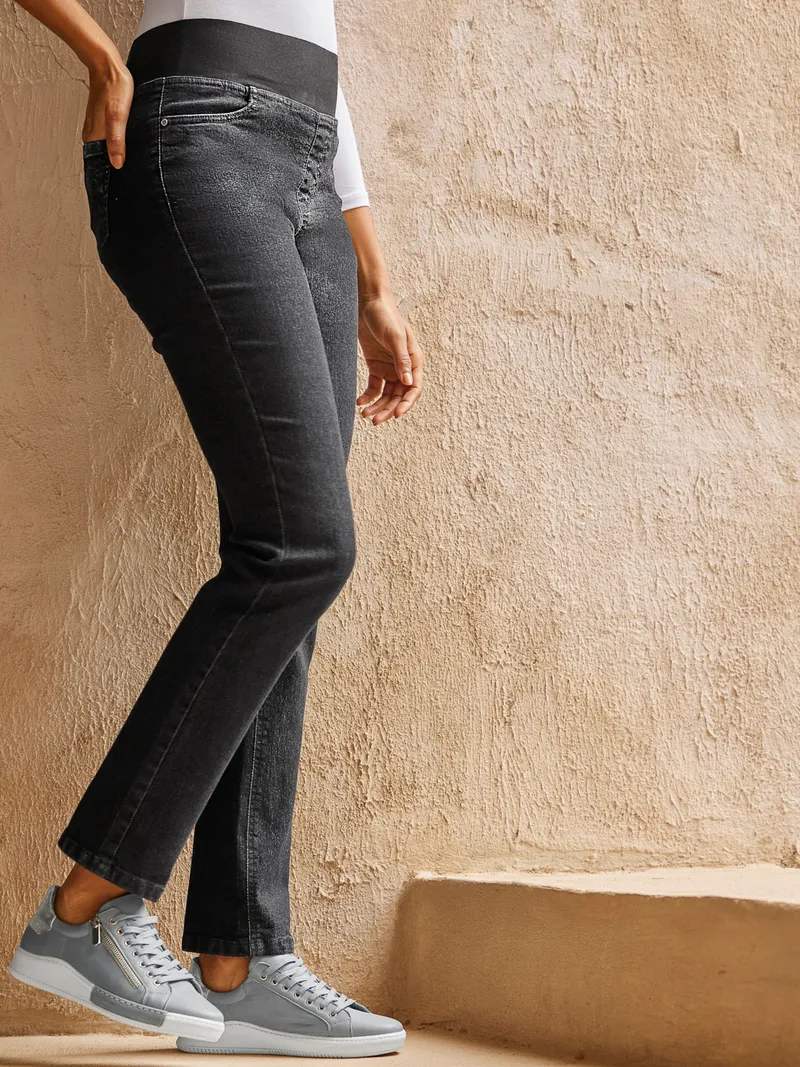 heine Schlupfjeans black denim, Black denim, – Produktbild 1 von 3