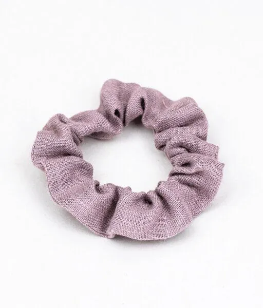 obumi obumi Haargummi - Scrunchie aus Leinen, Woodrose, – Produktbild 2 von 4