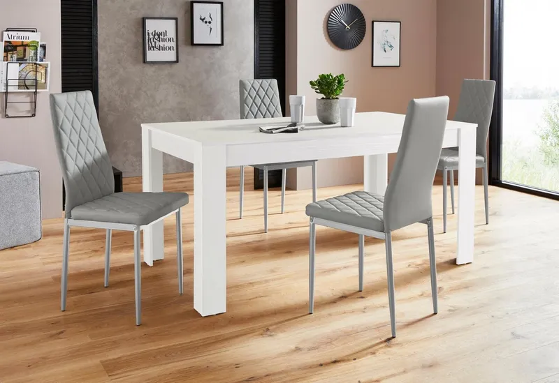 OTTO home Esstisch Meigh (OTTO-Choices), aus Holzwerkstoff, Breite 160 cm, Weiß, – Produktbild 4 von 5