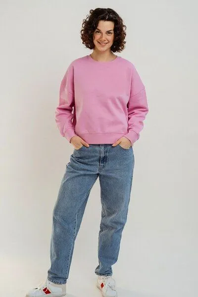 Kultgut Kultgut Goodness Sweater 100% Bio-Baumwolle - Ein schöner Allrounder im Boxistyle, Pink, – Produktbild 2 von 4