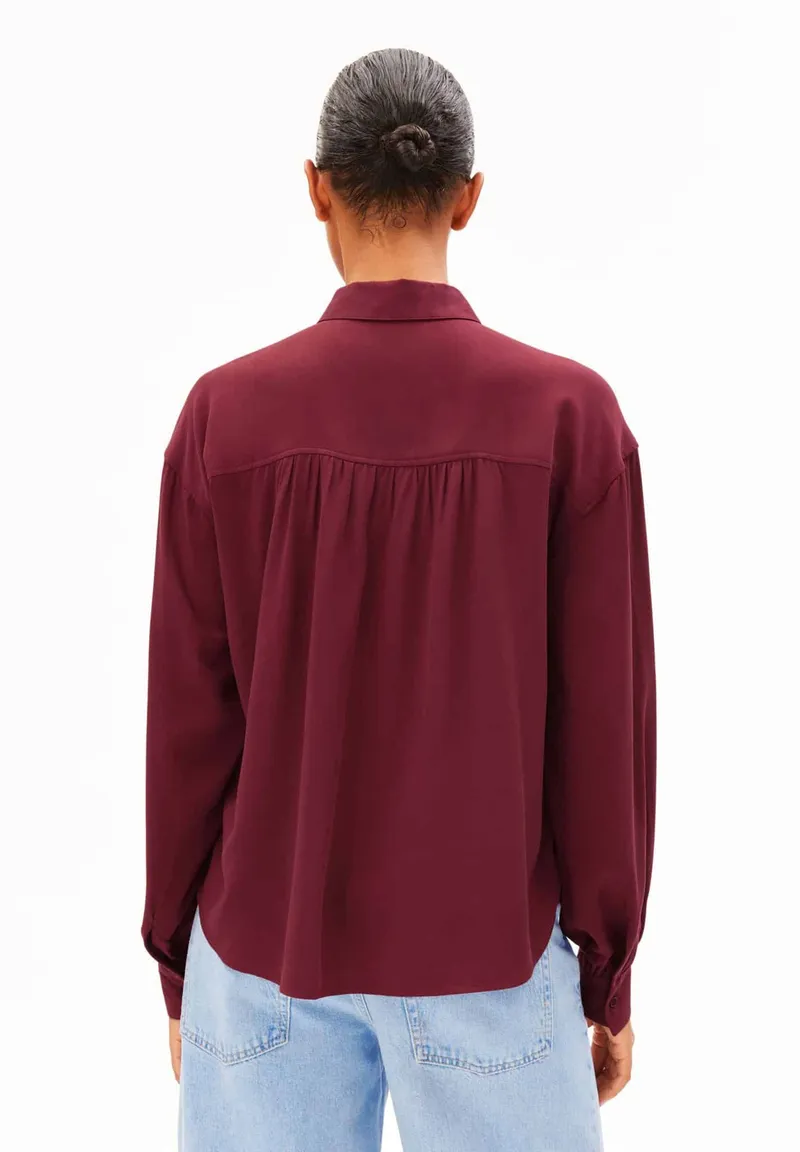 ARMEDANGELS ARMEDANGELS Damen vegan Bluse Efinaraa Rot, Rot, – Produktbild 1 von 1