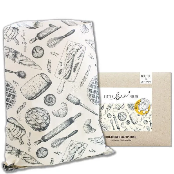little bee fresh little bee fresh Bienenwachs-Beutel "Groß" 25×32 cm, Xl brot, – Produktbild 1 von 3