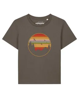 watapparel watapparel T-Shirt Frauen Sunset Berge & Tannen – Produktbild 1 von 1
