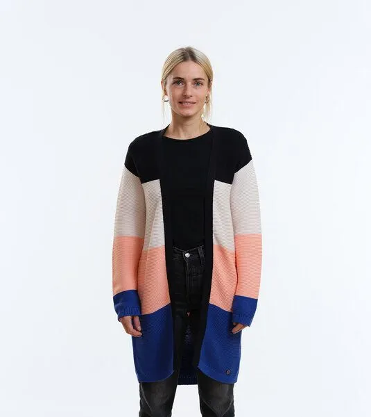 Gary Mash GARY MASH Long-Cardigan Alamo aus Biobaumwolle, Blockstreifen 2 (mehrfarbig), – Produktbild 4 von 4