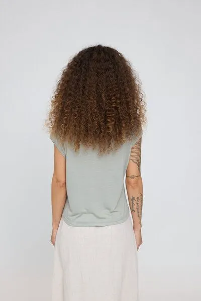 Mazine Mazine Lockeres T-Shirt, Aqua grey, – Produktbild 2 von 4