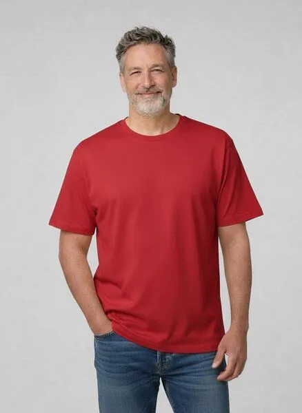 UNIPOLAR UNIPOLAR Basic T-Shirt Modell: Crafton, Red (rot), – Produktbild 1 von 1