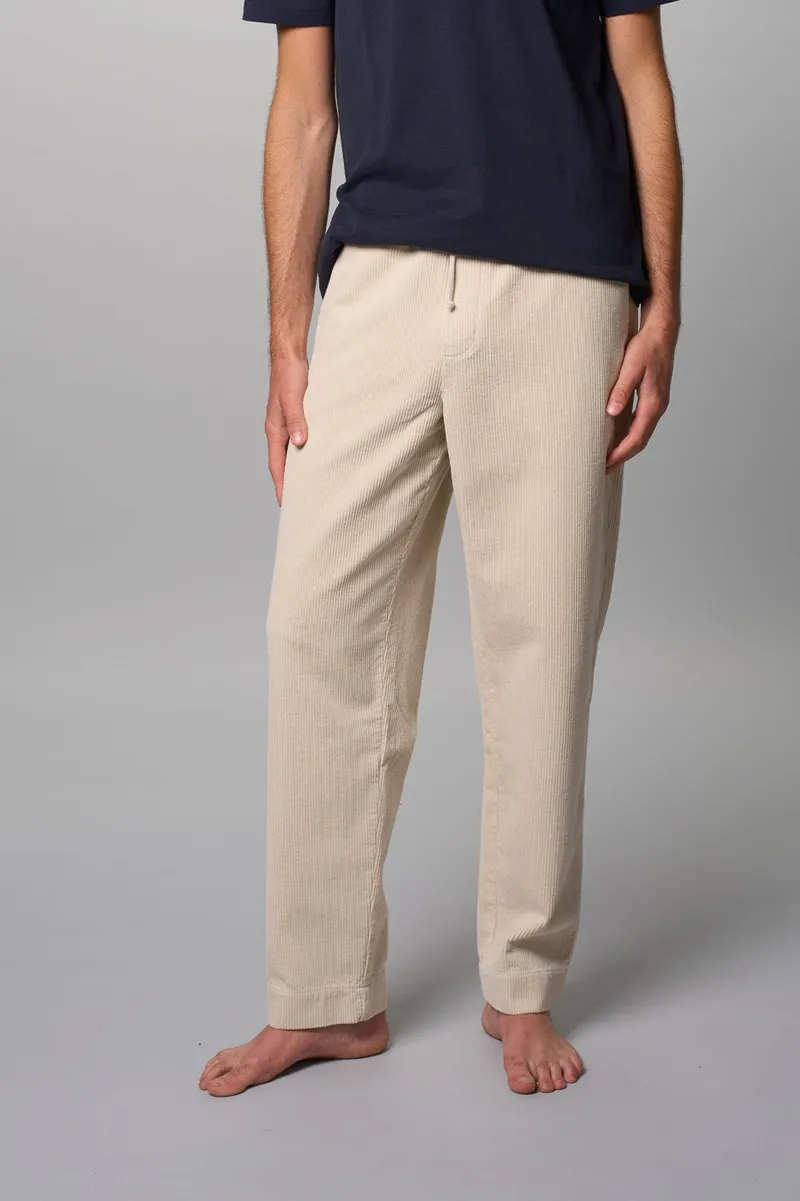 Côtelé Côtelé Herren vegan Hose Lazy Off White, Weiß, – Produktbild 2 von 2