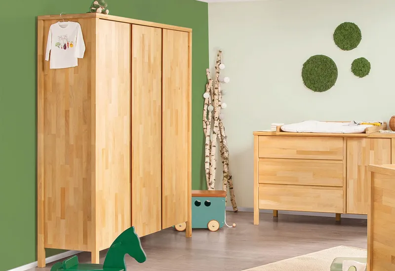 Pinolino Pinolino Kleiderschrank „Enno” groß, Natur, – Produktbild 2 von 2