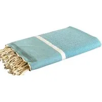 Just Be Just Be Hamamtuch / Strandtuch Chevron, Türkis, – Produktbild 1 von 1