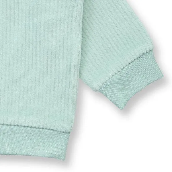 Sense Organics Sense Organics Babyjacke aus Nicki in Eismintgrün, Modell YANNIE, Eismintgrün, – Produktbild 3 von 3