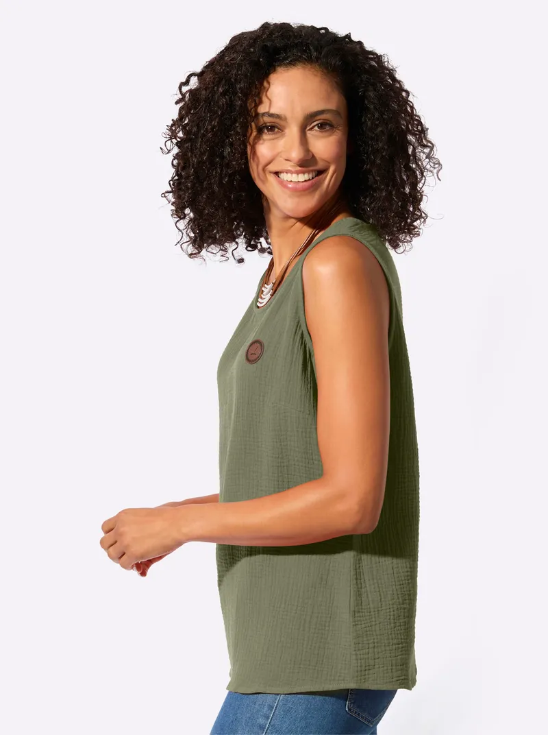 Witt Blusentop khaki, Khaki, – Produktbild 2 von 2