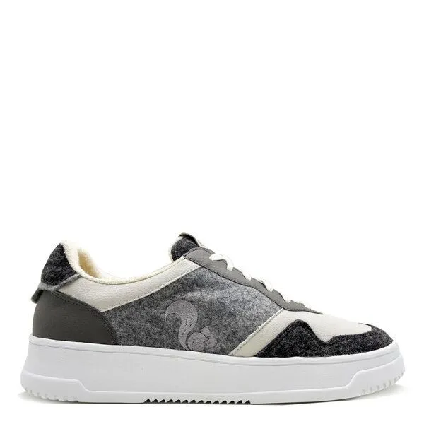 thies Veganer, ultraleichter „thies ® Eco Cup Felt Sneaker“ aus recycled PET Filz & Bambus, Fog (grau), – Produktbild 1 von 4