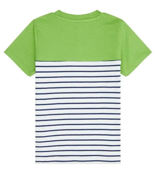 Sense Organics & friends in cooperation with GARY MASH Sense Organics & friends in cooperation with GARY MASH Kinder T-Shirt V-Ausschnitt aus Bio-Baumwolle, Grün, – Produktbild 2 von 4