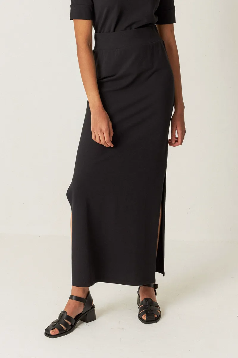 SKFK SKFK Damen vegan Rock Aztu, Schwarz, – Produktbild 2 von 2